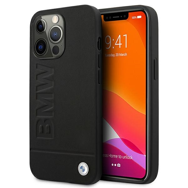 Etui BMW Apple iPhone 13 Pro Max Signature Logo Imprint Czarny Hardcase