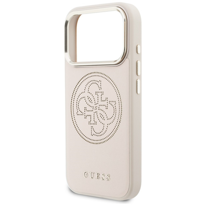 Etui Guess Perforated 4G MagSafe do      iPhone 17 Pro Max różowy