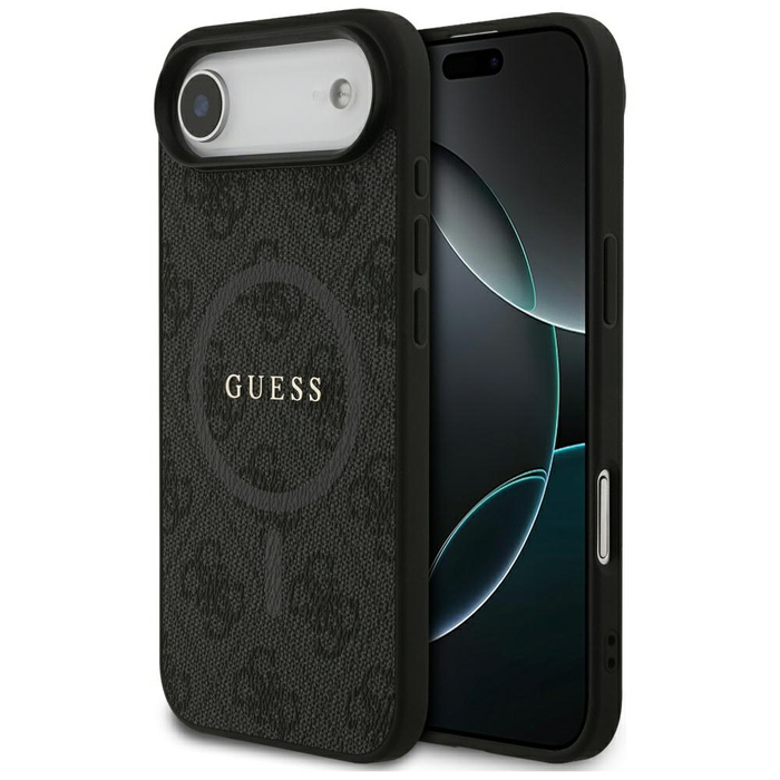 Etui Guess 4G Ring Classic Logo MagSafe  do iPhone 17 Air czarny