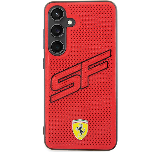 Etui Ferrari FEHCS24SPINR Samsung Galaxy S24 S921 czerwony/red hardcase Big SF Perforated Case