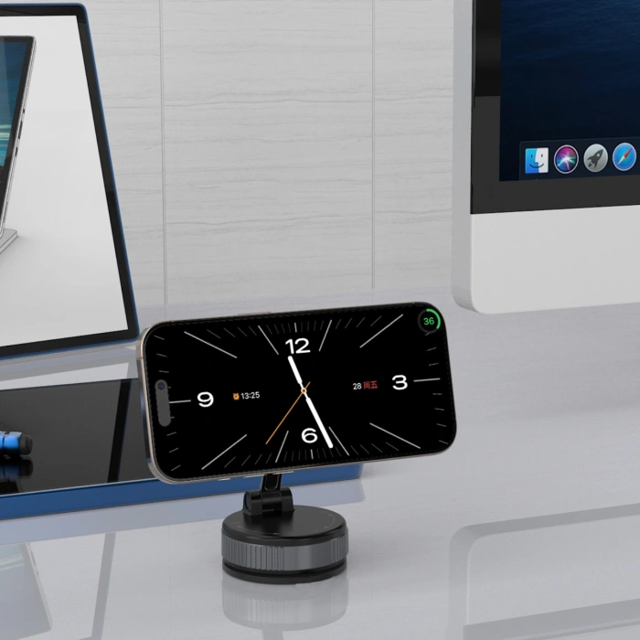 Uchwyt samochodowy Wozinsky WUSM-01 magnetyczny na deskę rozdzielczą/szybę - czarny