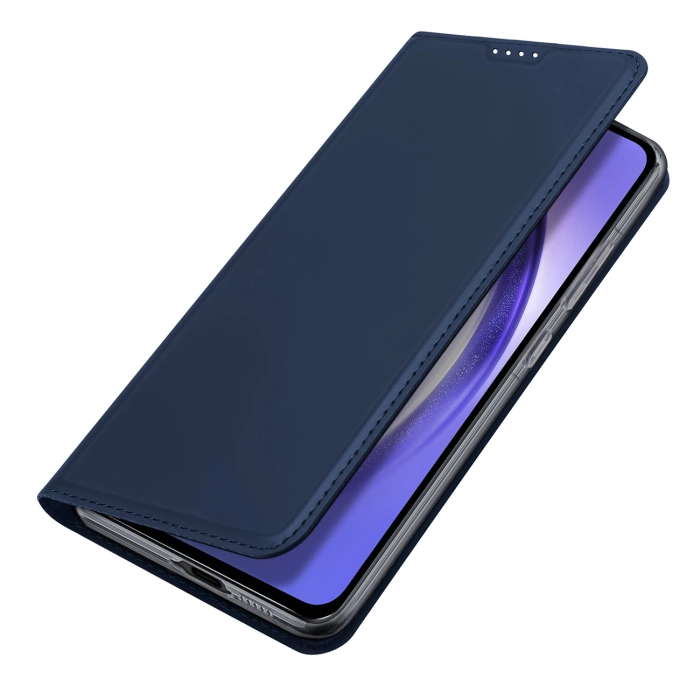 Etui Dux Ducis Skin Pro na Samsung Galaxy A55 5G z klapką i miejscem na kartę - niebieskie