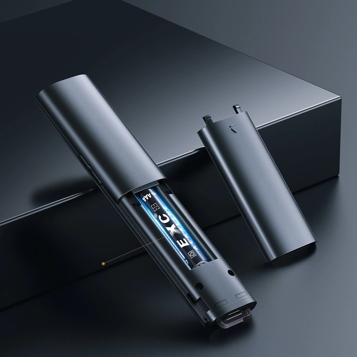 Wielofunkcyjny pilot Baseus Orange Dot do prezentacji, z czerwonym wskaźnikiem laserowym, akumulatorowy (szary)