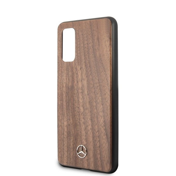 Etui MERCEDES Samsung Galaxy S20 Wood Line Walnut Brązowy Case