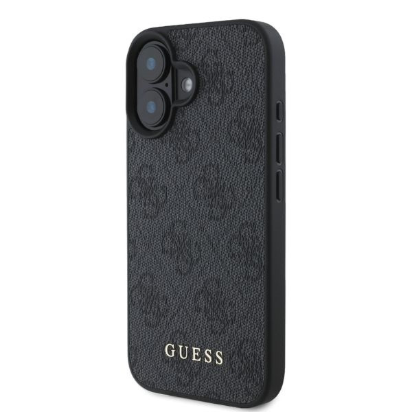 Etui Guess iPhone 16 czarny/black HC PU 4G Classic