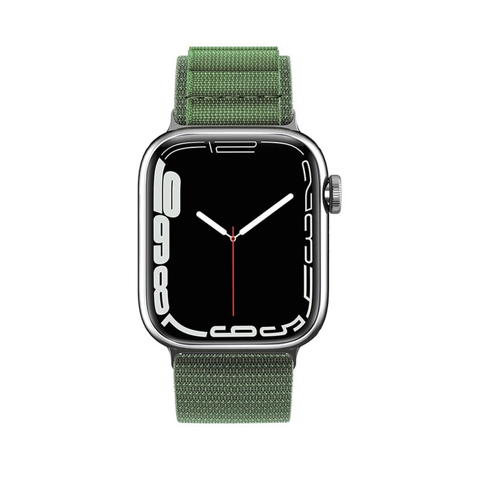 Pasek ze stalową sprzączką Alpine do Apple Watch 42 / 44 / 45 / 49mm - zielony