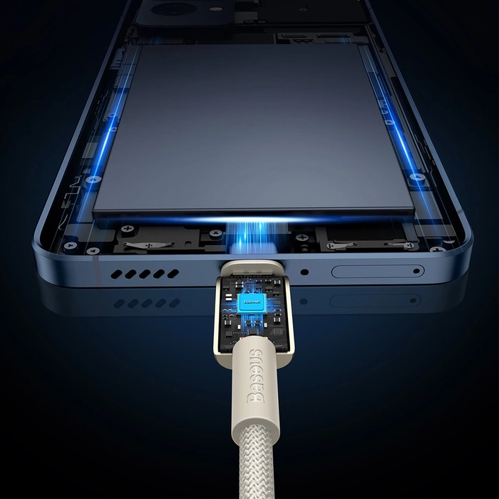 Kabel Baseus Tungsten Gold USB-C / USB-C 100W 1m - złoty