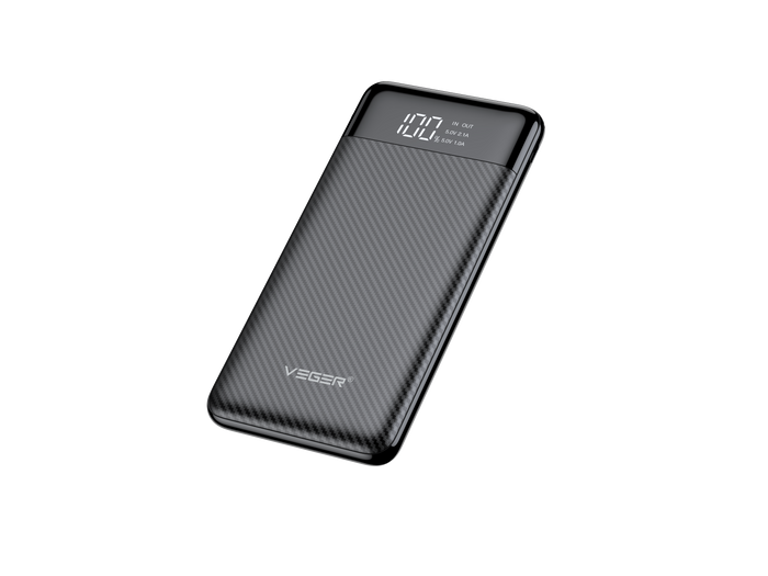 Powerbank Veger L11 (W1087) 10000 mAh czarny