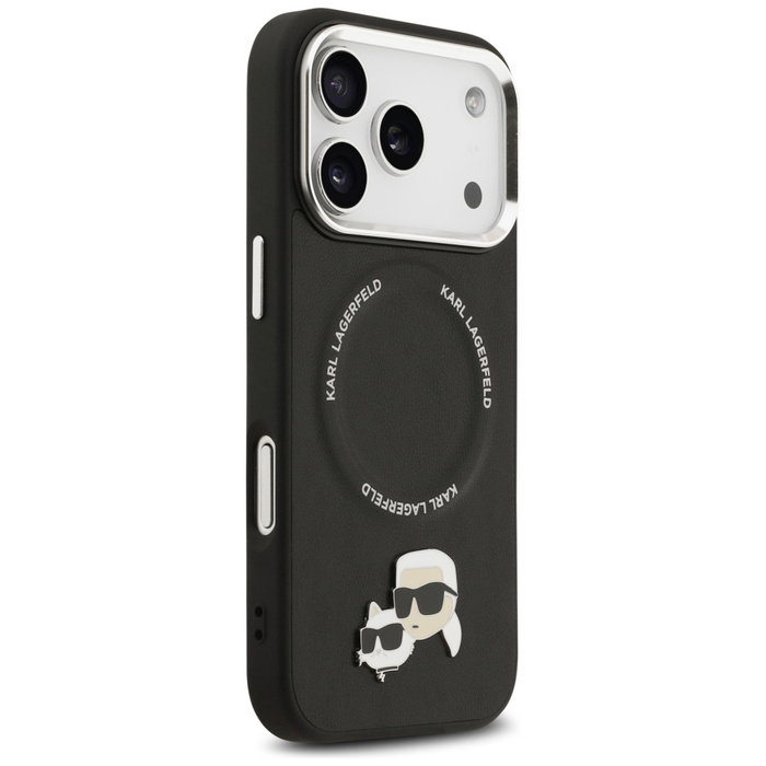 Etui Karl Lagerfeld Karl & Choupette     Pins MagSafe do iPhone 17 Pro czarny