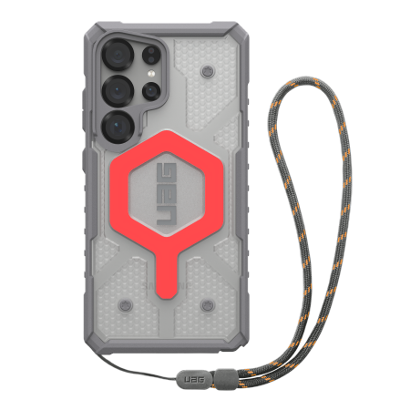 UAG Pathfinder Clear Magnet Bundle -  obudowa ochronna do Samsung Galaxy S25 Ultra 5G z wbudowanym modułem magnetycznym oraz smycz na nadgarstek do telefonu (active lava)