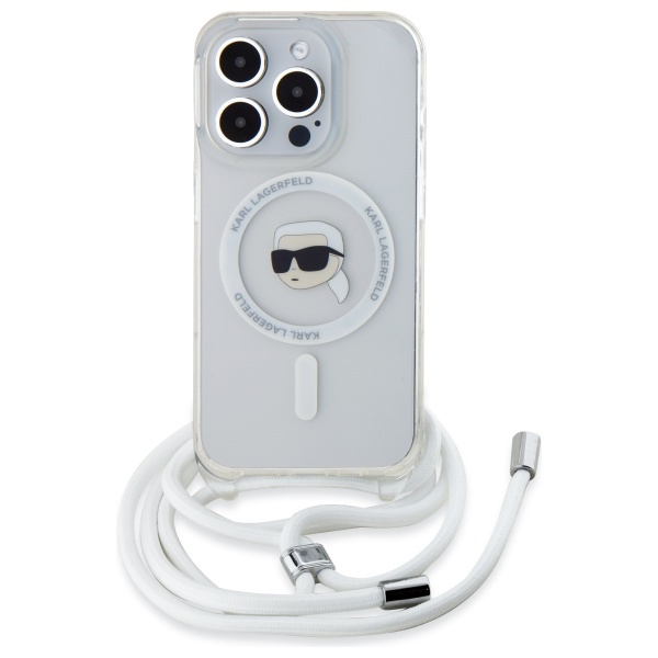 Etui Karl Lagerfeld iPhone 16 Pro Max 6.9" hardcase transparent Crossbody IML Karl Head Magsafe