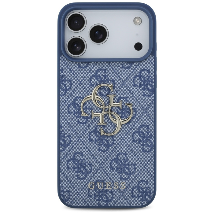 Etui Guess 4G Big Logo do iPhone 17 Pro  Max niebieski