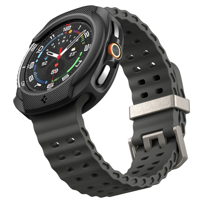 ETUI SPIGEN SAMSUNG GALAXY WATCH 8 CLASSIC 46 MM LIQUID AIR MATTE CZARNE