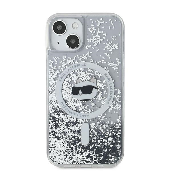 Etui Karl Lagerfeld KLHMP15MLGCHSGH iPhone 15 Plus / 14 Plus 6.7" hardcase transparent Liquid Glitter Choupette Head Magsafe