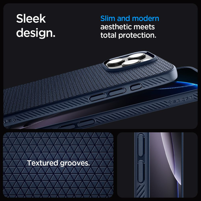 ETUI SPIGEN LIQUID AIR IPHONE 16 PRO MAX NAVY BLUE