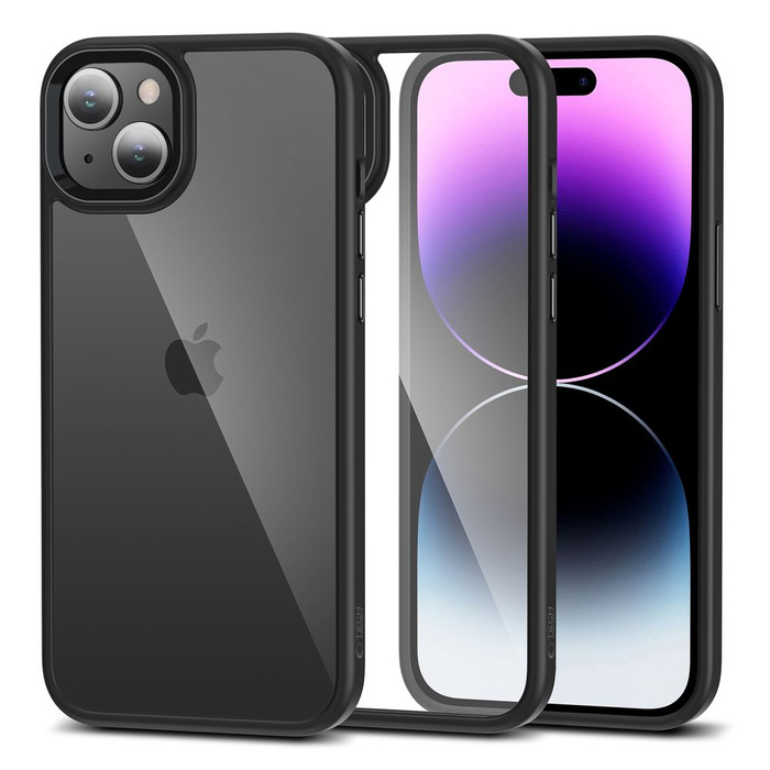 Etui Tech-protect Magmat iPhone 15 Black/clear Case