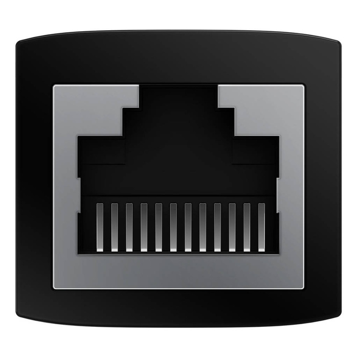 Złączka sieciowa łącznik kabli Ethernet RJ-45 Baseus AirJoy Series 10 szt. - czarna