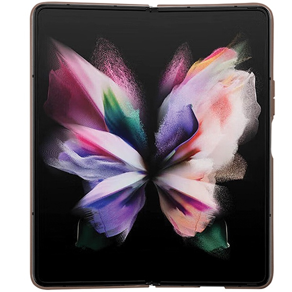 Etui Guess GUHCZFD5P4TDPW F946 Galaxy Z Fold 5 brązowy/brown hardcase Leather 4G Triangle Strass Case