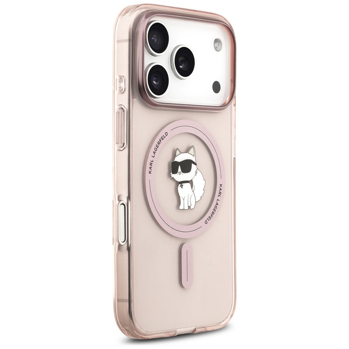 Etui Karl Lagerfeld IML Choupette        MagSafe do iPhone 17 Pro różowy