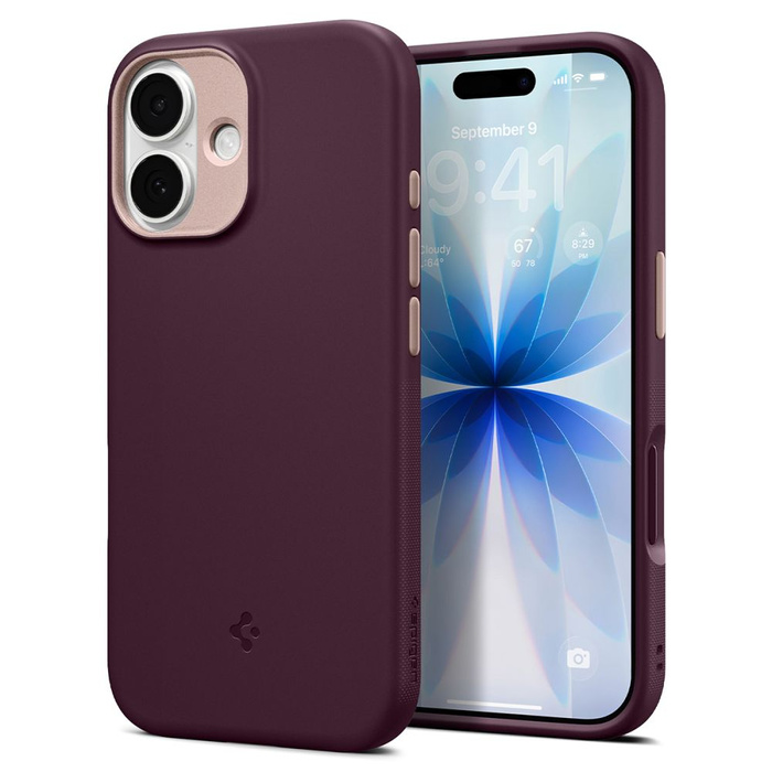ETUI SPIGEN IPHONE 17 NANO POP MAG MAGSAFE BURGUNDY BEAN