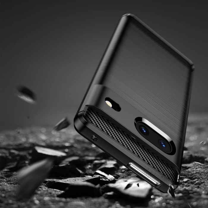 Carbon Case elastyczne etui pokrowiec Google Pixel 7 czarny