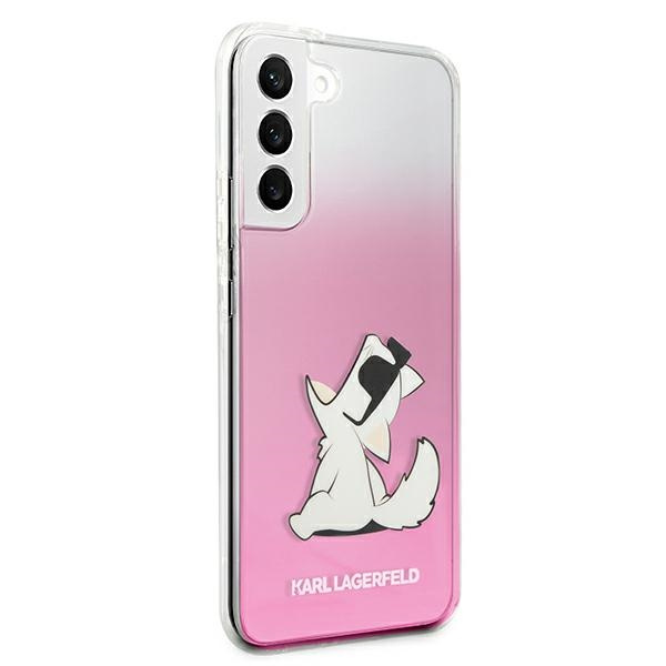 Etui KARL LAGERFELD Samsung Galaxy S22 Plus Choupette Eat Różowy Hardcase
