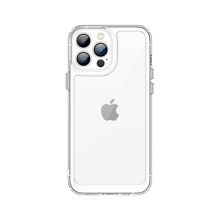 Outer Space Case etui do iPhone 12 Pro sztywny pokrowiec z żelową ramką przezroczysty