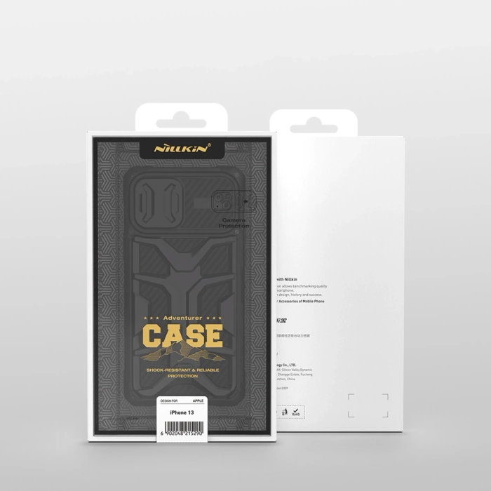 Etui Nillkin Adventurer Case etui do iPhone 13 Pro Max pancerny pokrowiec z osłoną na aparat czerwony