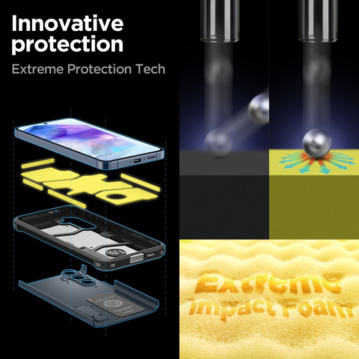 Etui Spigen Tough Armor Samsung Galaxy A55 5g Metal Slate Case