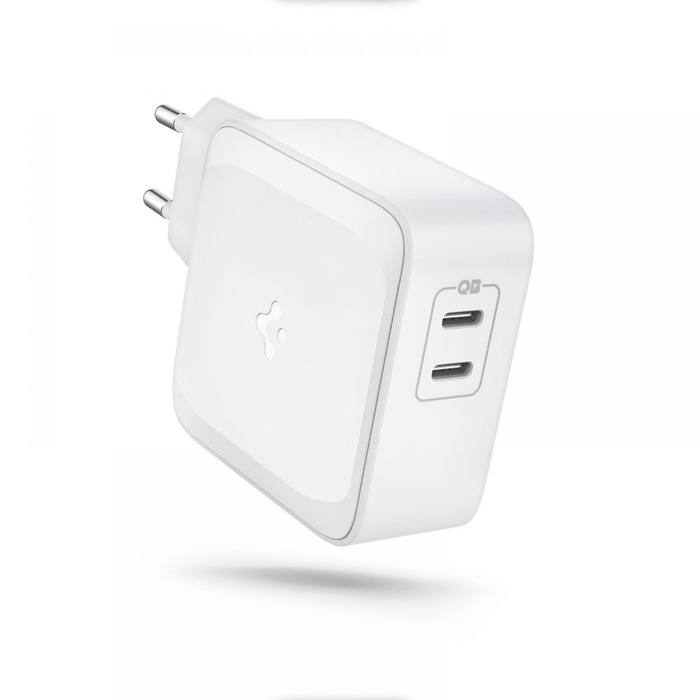 SPIGEN PE2007EU POWERARC 2-PORT NETWORK CHARGER ŁADOWARKA PD60W QC3.0 WHITE