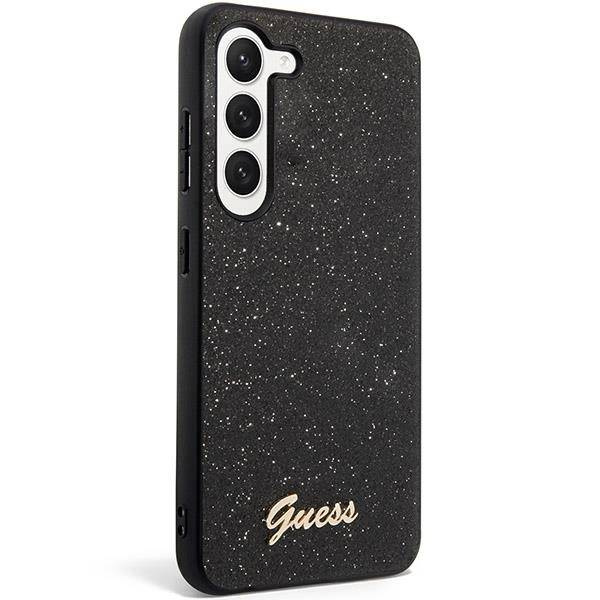 Etui Guess GUHCS23MHGGSHK S23 Plus S916 czarny/black hard case Glitter Script