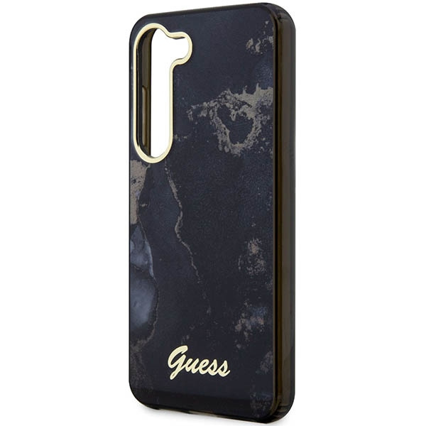Etui Guess Guhcs23shtmrsk S23 S911 Czarny/black Hardcase Golden Marble Collection Case