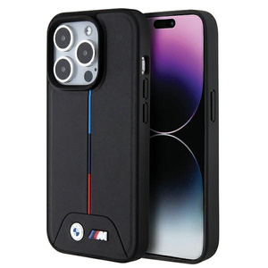 Bmw Bmhmp15x22pvtk Iphone 15 Pro Max 6.7" Czarny/black Hardcase Quilted Tricolor Magsafe