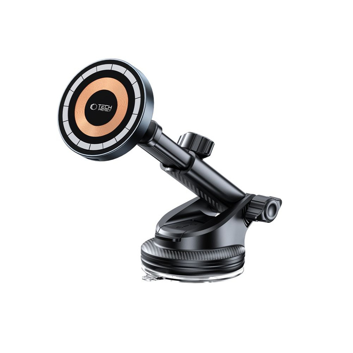 TECH-PROTECT MM15W-V5 MAGNETIC MAGSAFE DASHBOARD & VENT CAR MOUNT WIRELESS CHARGER 15W BLACK