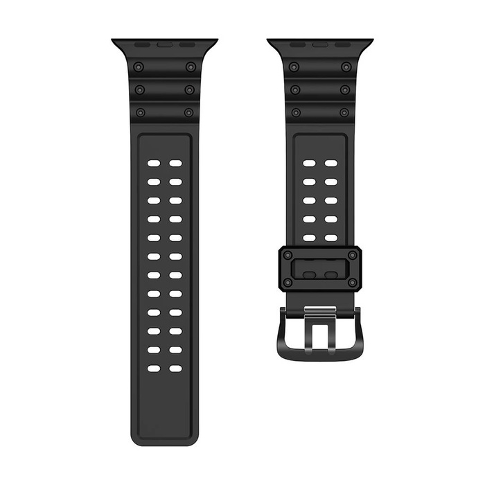 Pasek Strap Triple Protection pasek Apple Watch SE, 8, 7, 6, 5, 4, 3, 2, 1 (41, 40, 38 mm) opaska bransoleta czarny