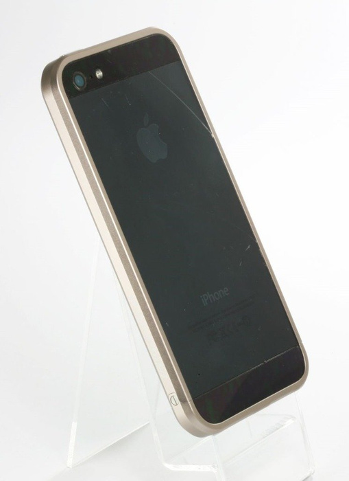 Etui LJY SWORD 5 iPhone 5 5S SE Aluminium Bumper Ramka Złoty