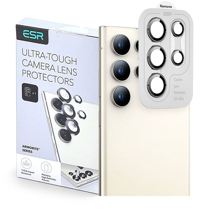 Osłona Aparatu Esr Camera Protector Samsung Galaxy S24 Ultra Black 