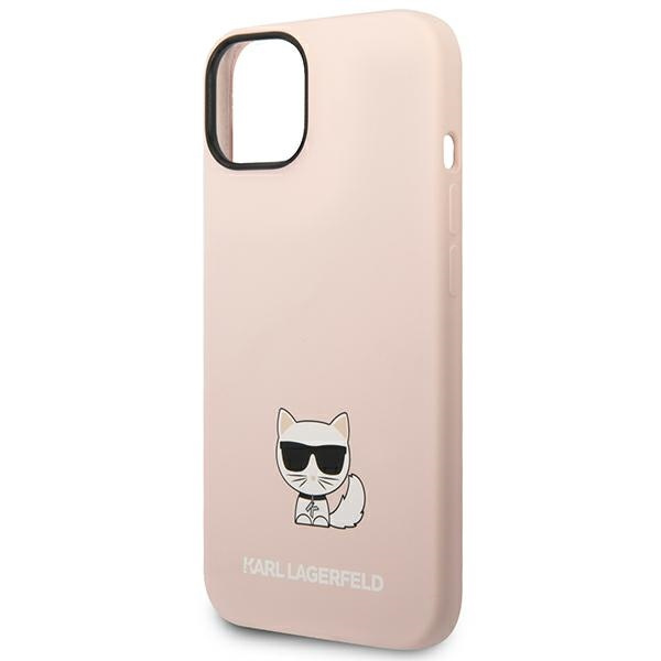 Etui KARL LAGERFELD Apple iPhone 14 Plus Silicone Choupette Body Jasnoróżowy Hardcase