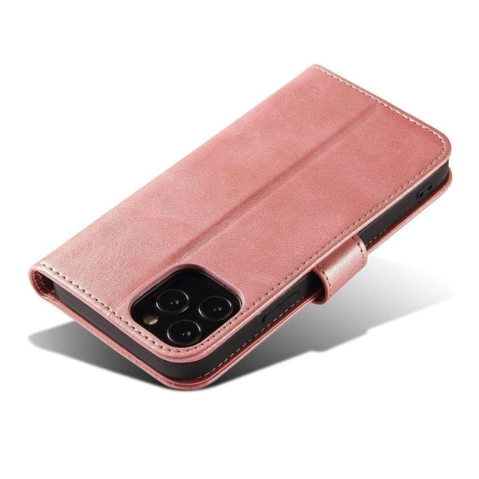 Magnet Case elegancki futerał etui pokrowiec z klapką i funkcją podstawki Xiaomi Redmi Note 11 Pro 5G / 11 Pro różowy
