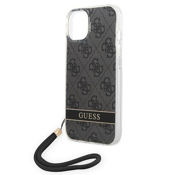 Etui GUESS Apple iPhone 14 Plus 4G Print Strap Czarny Hardcase