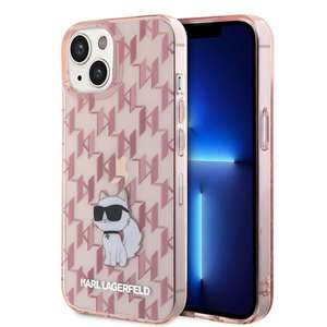Etui Karl Lagerfeld KLHCP15SHNCMKLP iPhone 15 6.1" różowy/pink hardcase Monogram Choupette Case