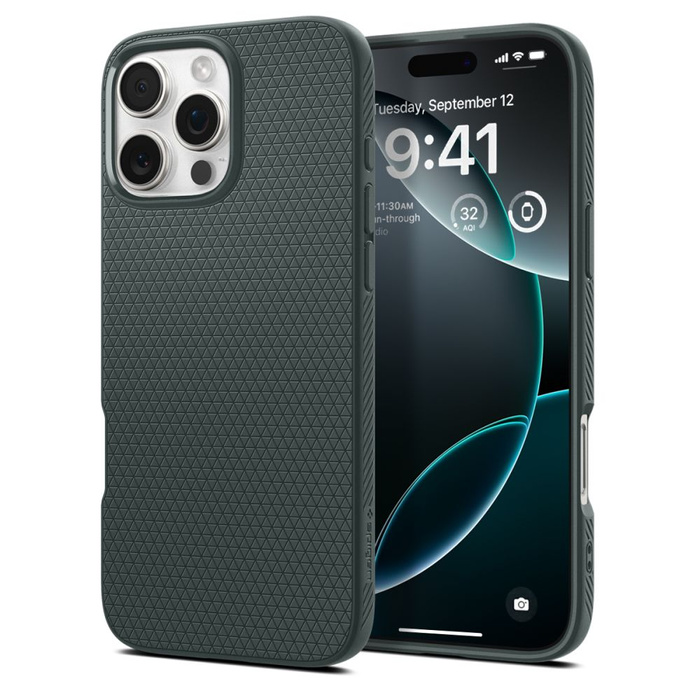 ETUI SPIGEN LIQUID AIR IPHONE 16 PRO MAX ABYSS GREEN