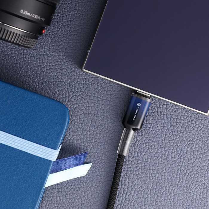 Kabel USB C do USB C Forcell F-Energy QC4.0 PD 3A 60W Gradient 1 m C354 czarny