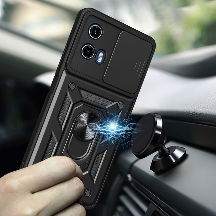 Etui Tech-protect Camshield Pro Motorola Edge 50 Fusion 5g Black