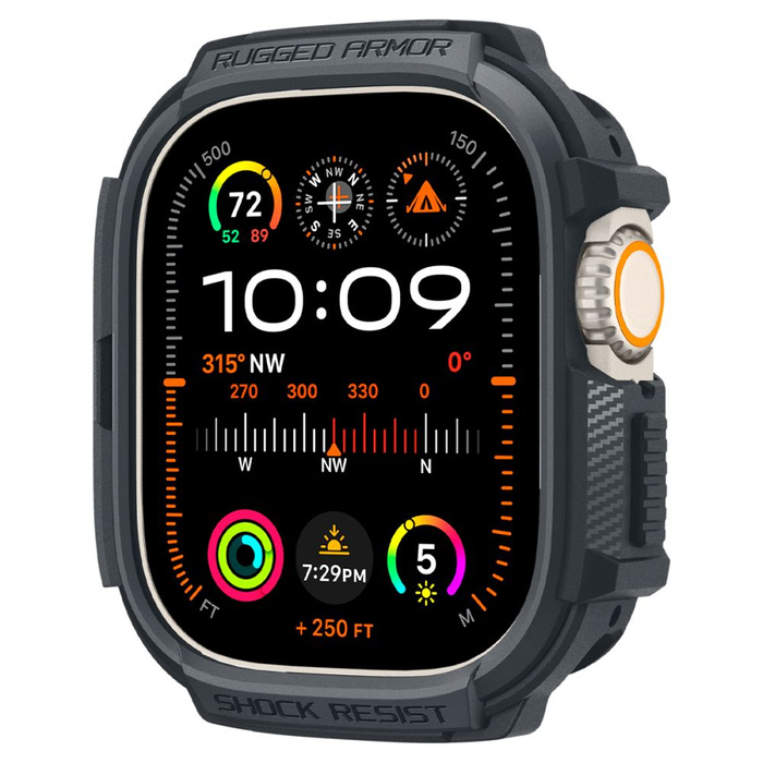 Etui Spigen Rugged Armor Apple Watch Ultra 1 / 2 (49 Mm) Dark Grey Case