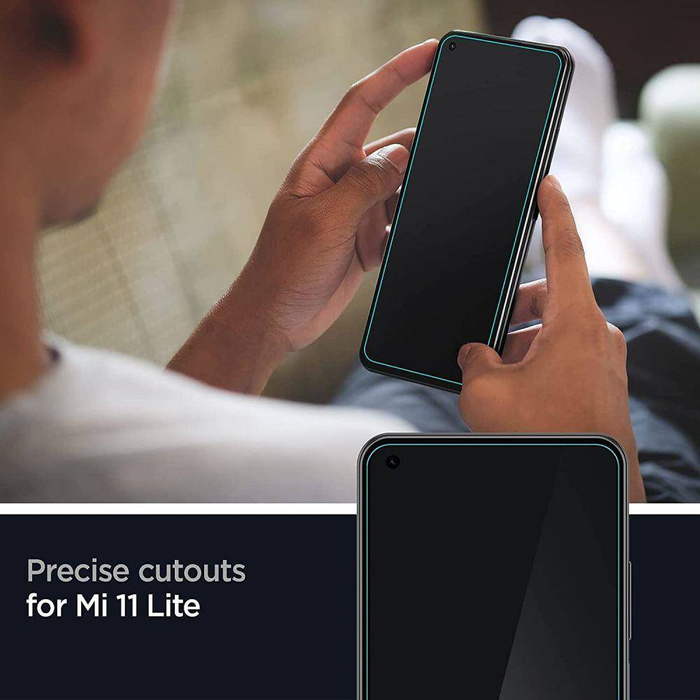 Spigen Glas.Tr Slim 2-Pack Xiaomi Mi 11 Lite / Mi 11 Lite 5G Szkło Hartowane 