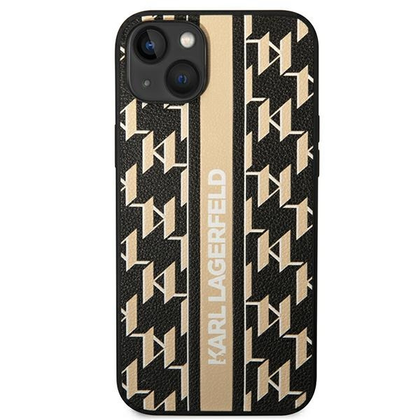 Etui KARL LAGERFELD Apple iPhone 14 Monogram Stripe Brązowy Hardcase