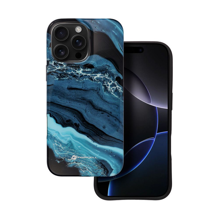 Etui na iPhone 16 PRO MAX Forcell F-Protect Mirage zgodny z MagSafe Military Drop-Test deep sea