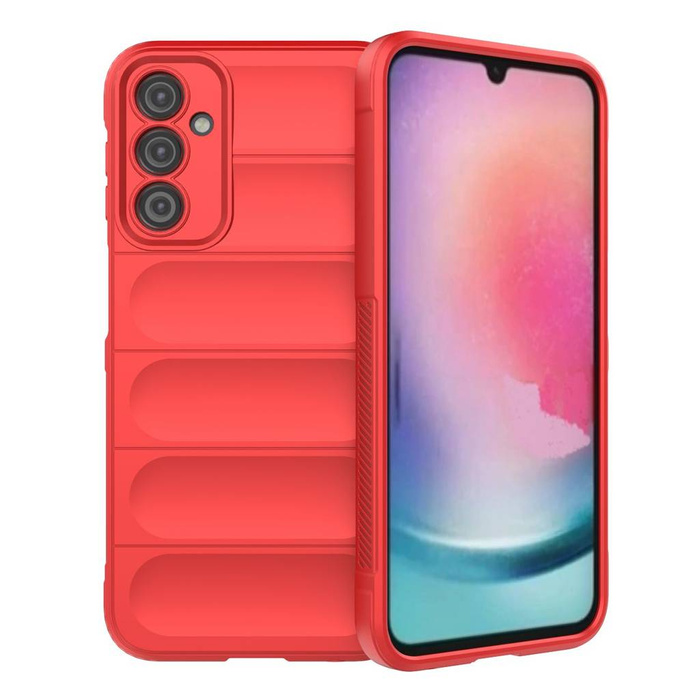 Etui Magic Shield Case etui do Samsung Galaxy A24 4G elastyczny pancerny pokrowiec czerwone Case