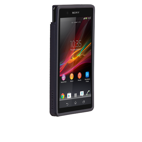 Etui Sony Xperia Z Case-Mate Hybrid Tough Czarny Futerał + Folia